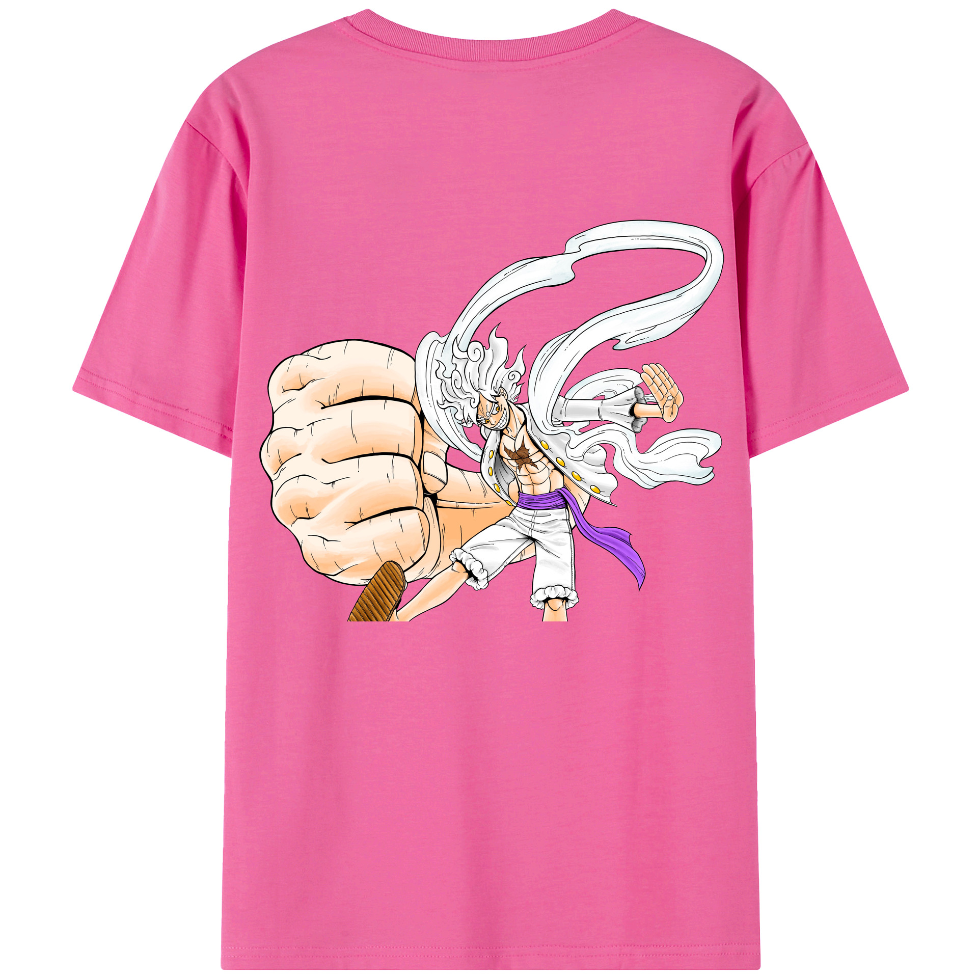 ワンピース モンキー・D・ルフィ ONE PIECE Monkey D. Luffy レディース半袖Tシャツ(バックプリント)